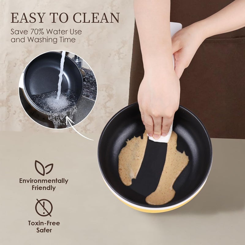 Audecook Hot Pot Electric, 1.7L Mini Electric Skillet Portable Nonstick Sauté Pan with Power Adjustment, Ramen Cooker Travel Multicooker for Steak/Soup/Egg/Oatmeal/Noodles (Tongs for Cooking Included) - Image 5